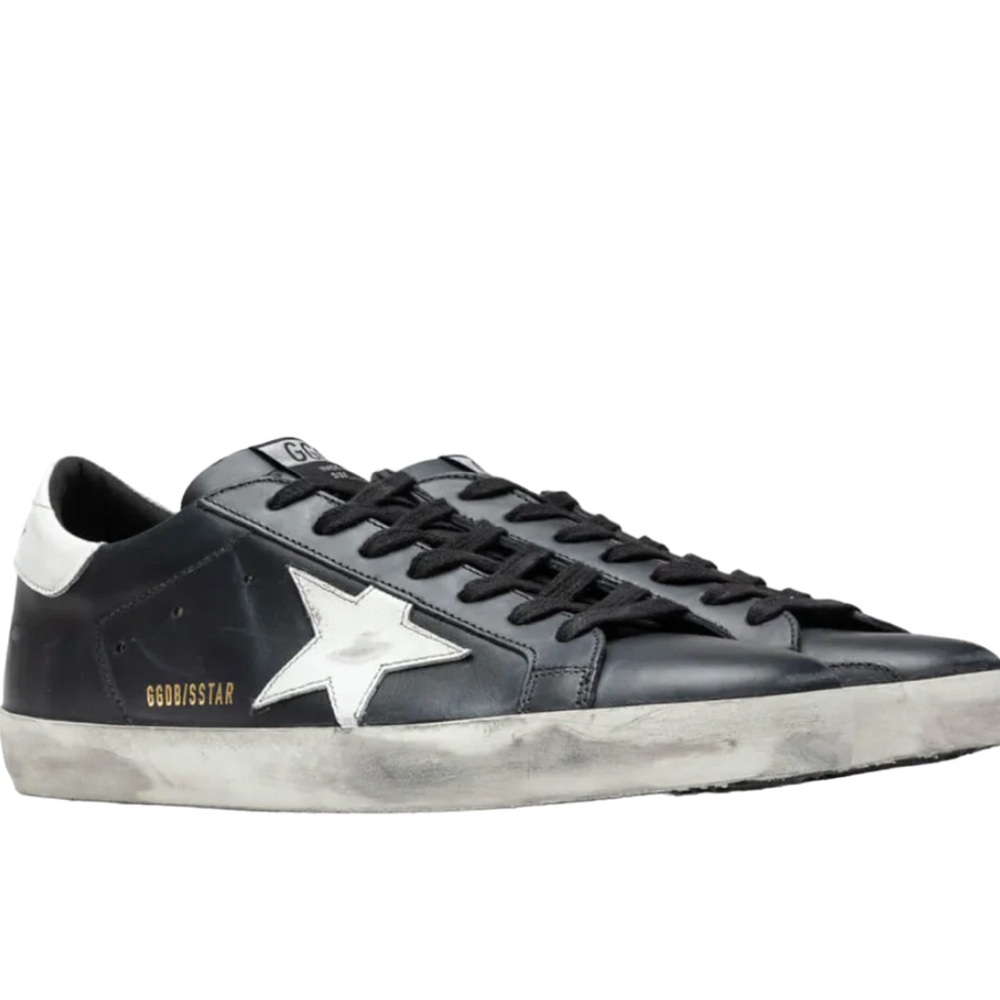 Golden Goose Black and White Star Sneakers